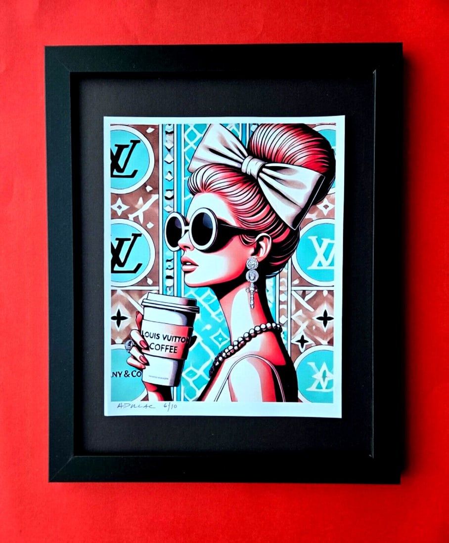 ALEXANDER DULAC MY VUITT0N COFFEE Hand Signed Authentic Print Ed.of10 COA (1 of 4)