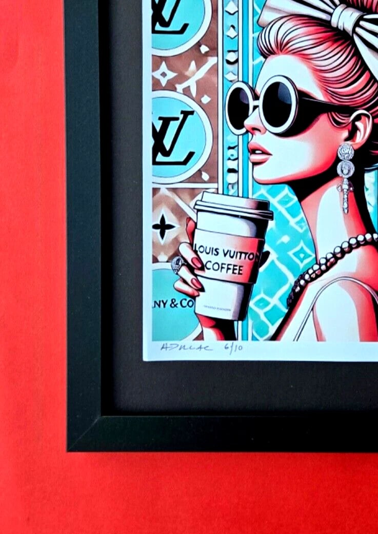 ALEXANDER DULAC MY VUITT0N COFFEE Hand Signed Authentic Print Ed.of10 COA - 3