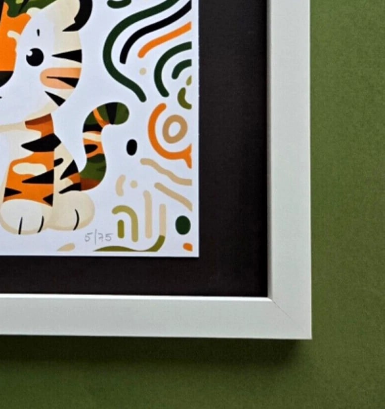 Rabbit Hole "Little Tiger II" Hand Signed LtdEd of 75 Original Print - 5