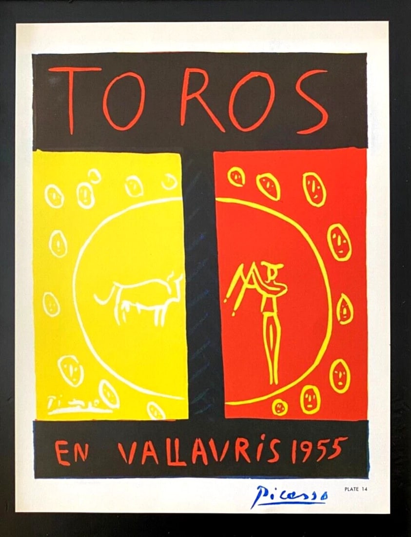 PABLO PICASSO | Vintage 1964 Signed Offset Lithograph | Ltd. Ed | Framed - 2