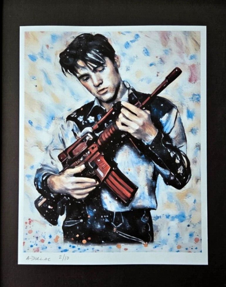 ALEXANDER DULAC MY BANKSY ELVIS Hand Signed Authentic Print Ed. of 10 COA - 3