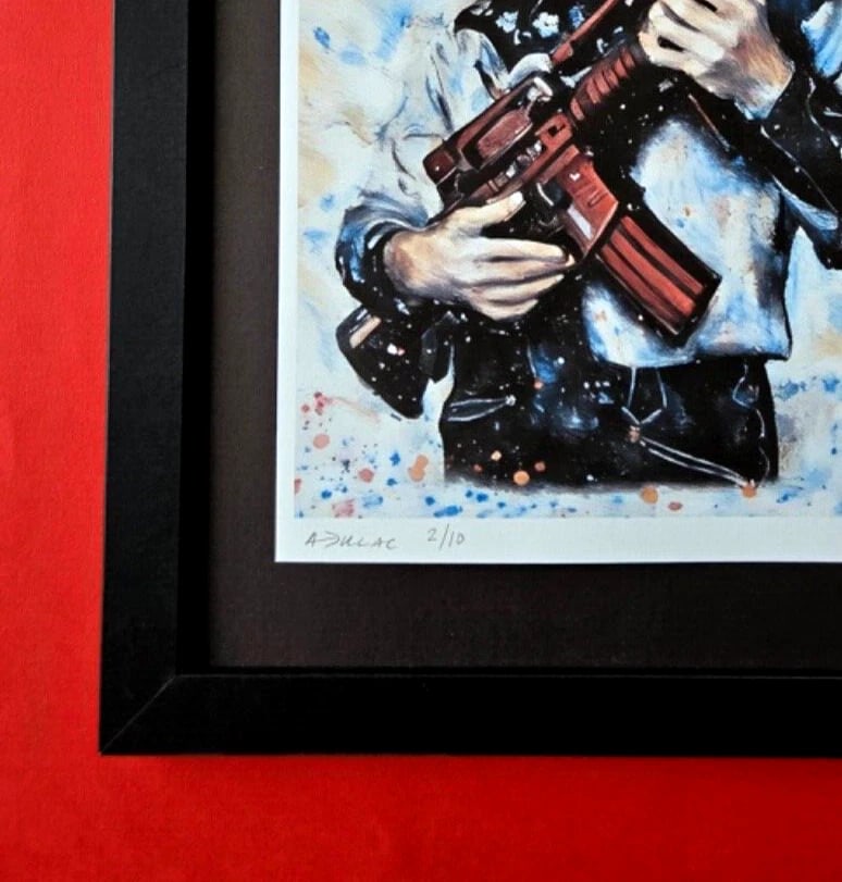 ALEXANDER DULAC MY BANKSY ELVIS Hand Signed Authentic Print Ed. of 10 COA - 4