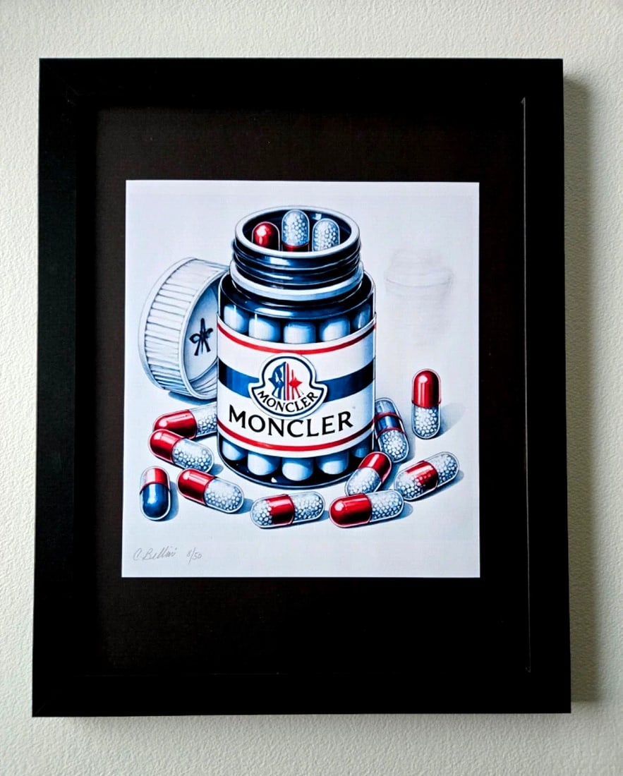 Chiara Bellini + "MONCLER Comfort Pills" Original Hand Signed Ltd Ed COA (1 of 4)