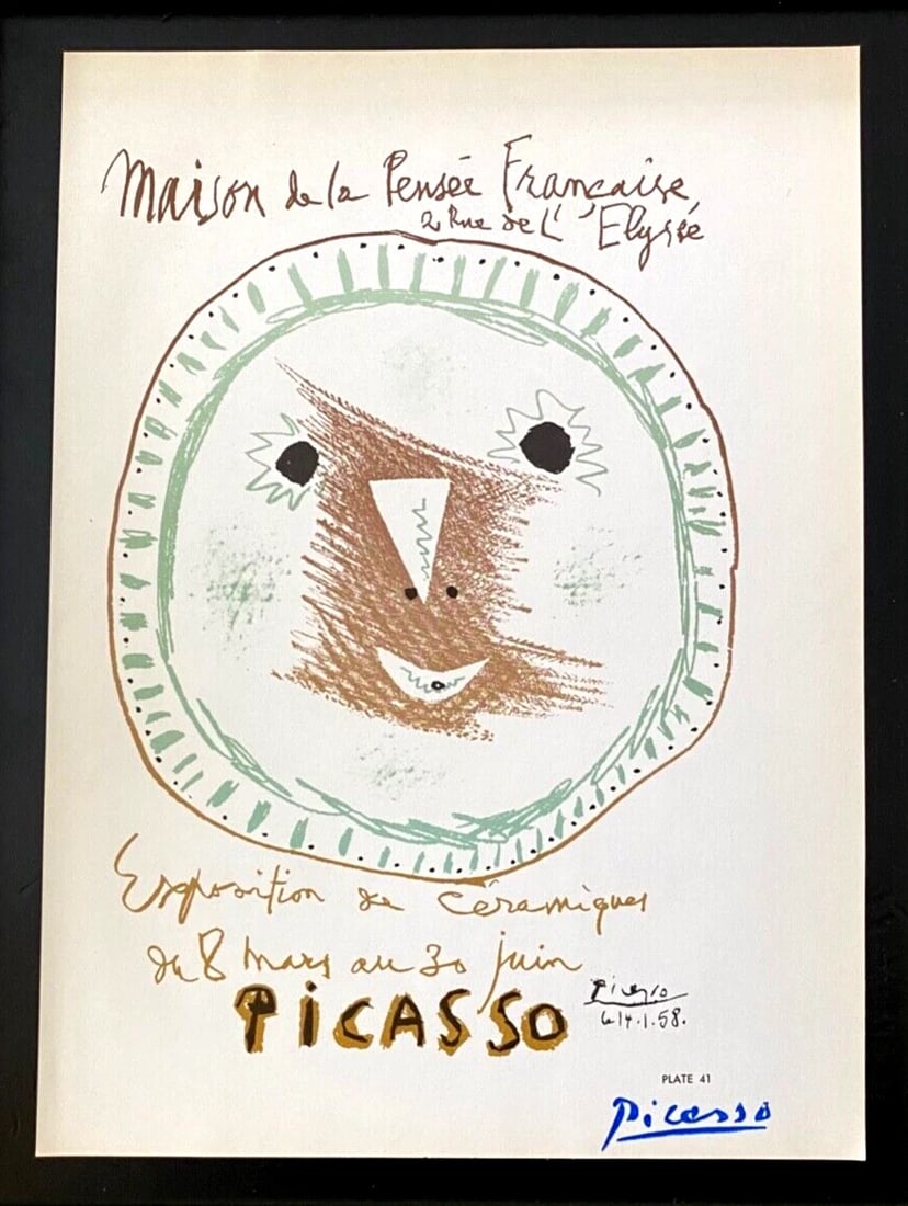 PABLO PICASSO | Vintage 1964 Signed Offset Lithograph | Ltd. Ed | Framed - 2