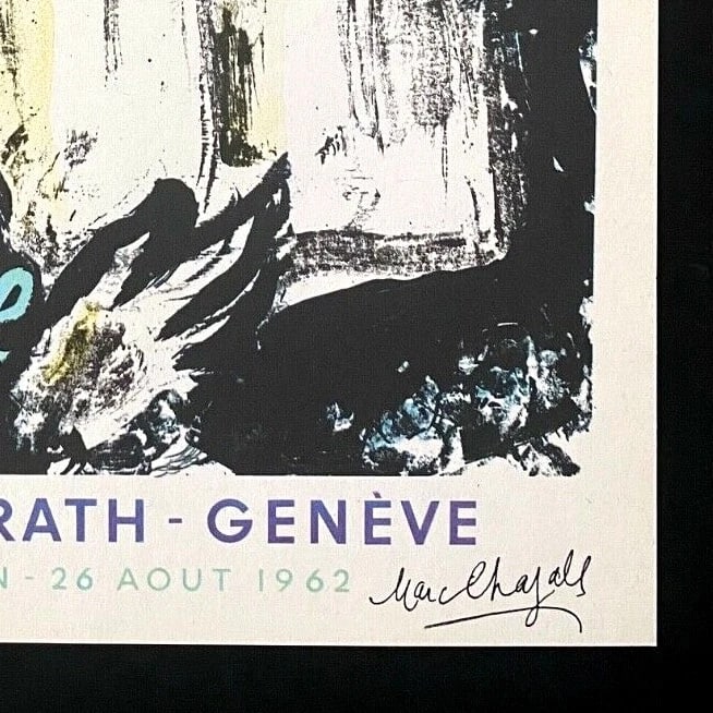 MARC CHAGALL + 1966 BEAUTIFUL SIGNED PRINT - 2