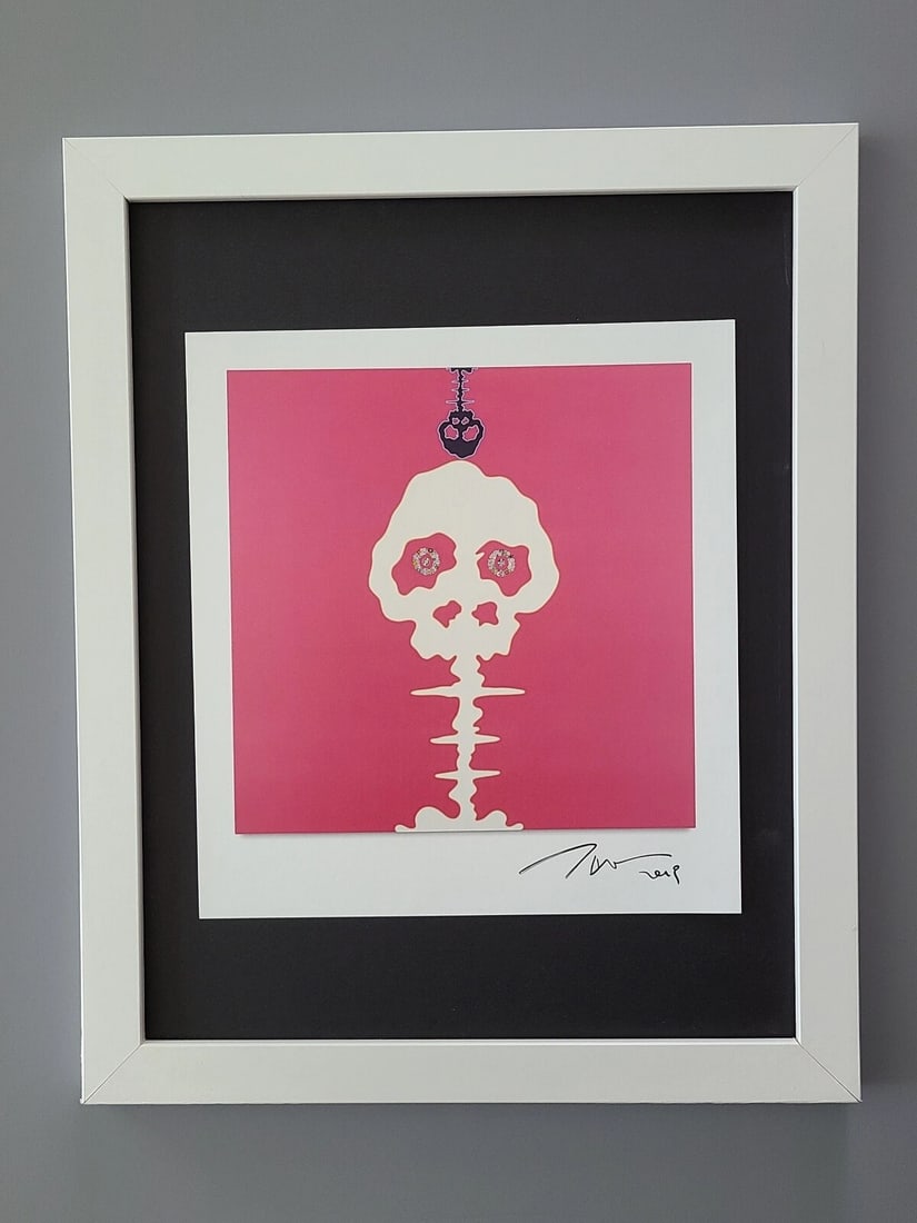TAKASHI MURAKAMI + AWESOME SIGNED ART PRINT FROM JAPAN + WITH NEW FRAME (1 of 2)