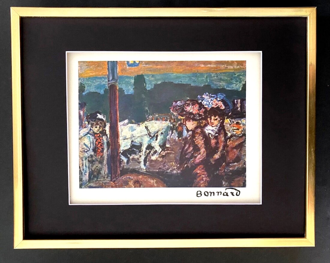 PIERRE BONNARD + 1948 AWESOME SIGNED PRINT + MATTED & FRAMED (1 of 2)