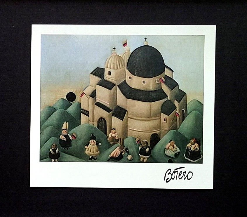 FERNANDO BOTERO | STUNNING SIGNED VINTAGE PRINT FROM COLOMBIA | NEW FRAME - 2