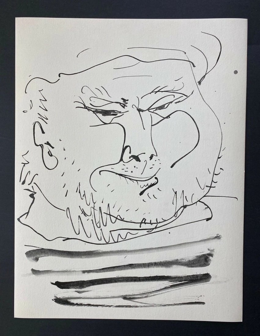 Pablo Picasso Original 1957 Lithograph 26/266: This is the Highly Collectable and Scarce Pablo Picasso " Old Sailor's Face " Original Lithograph From " En Marge du Buffon" Portfolio. "On the Fringes of Bufffon " in French. Edition of 266. This is 