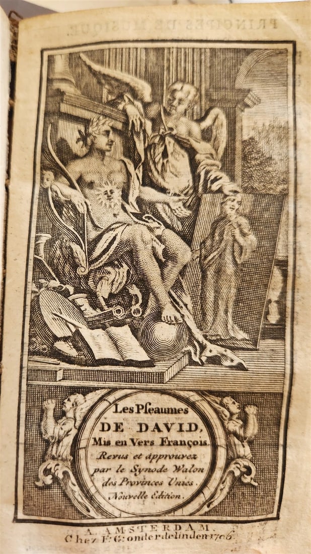 1796 BIBLE in FRENCH LA SAINTE BIBLE NEW TESTAMENT antique FINE BINDING - 3