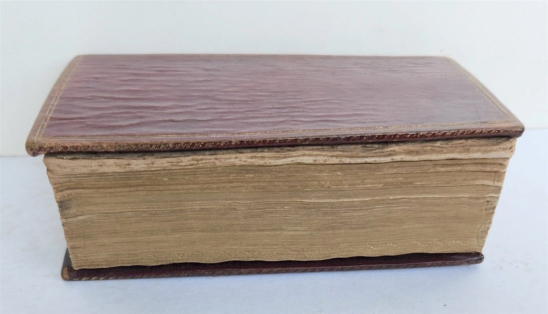 1796 BIBLE in FRENCH LA SAINTE BIBLE NEW TESTAMENT antique FINE BINDING - 4