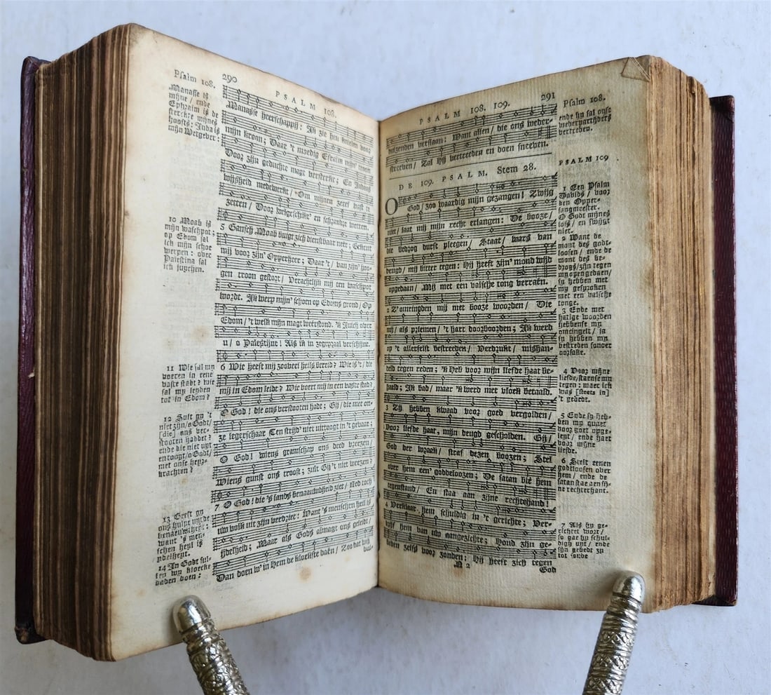 1818 BIBLE in DUTCH NEW TESTAMENT antique FINE BINDING - 6