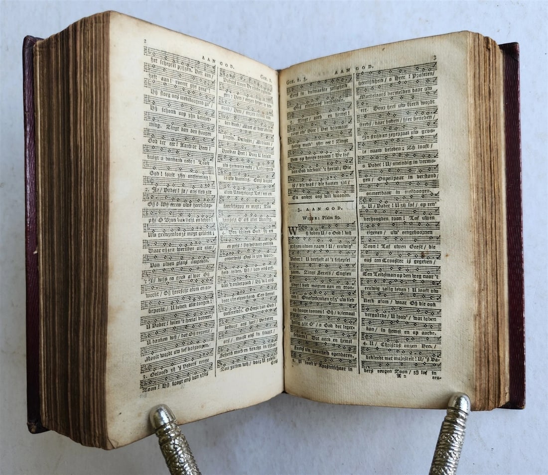 1818 BIBLE in DUTCH NEW TESTAMENT antique FINE BINDING - 7