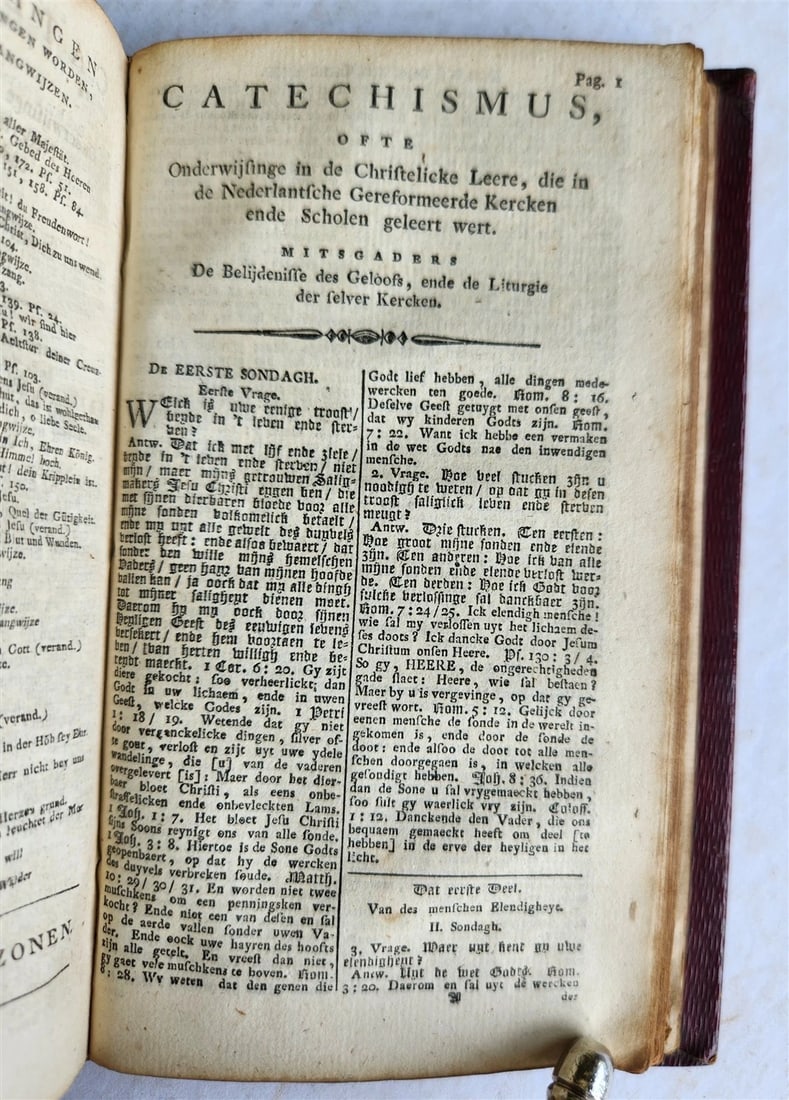 1818 BIBLE in DUTCH NEW TESTAMENT antique FINE BINDING - 8