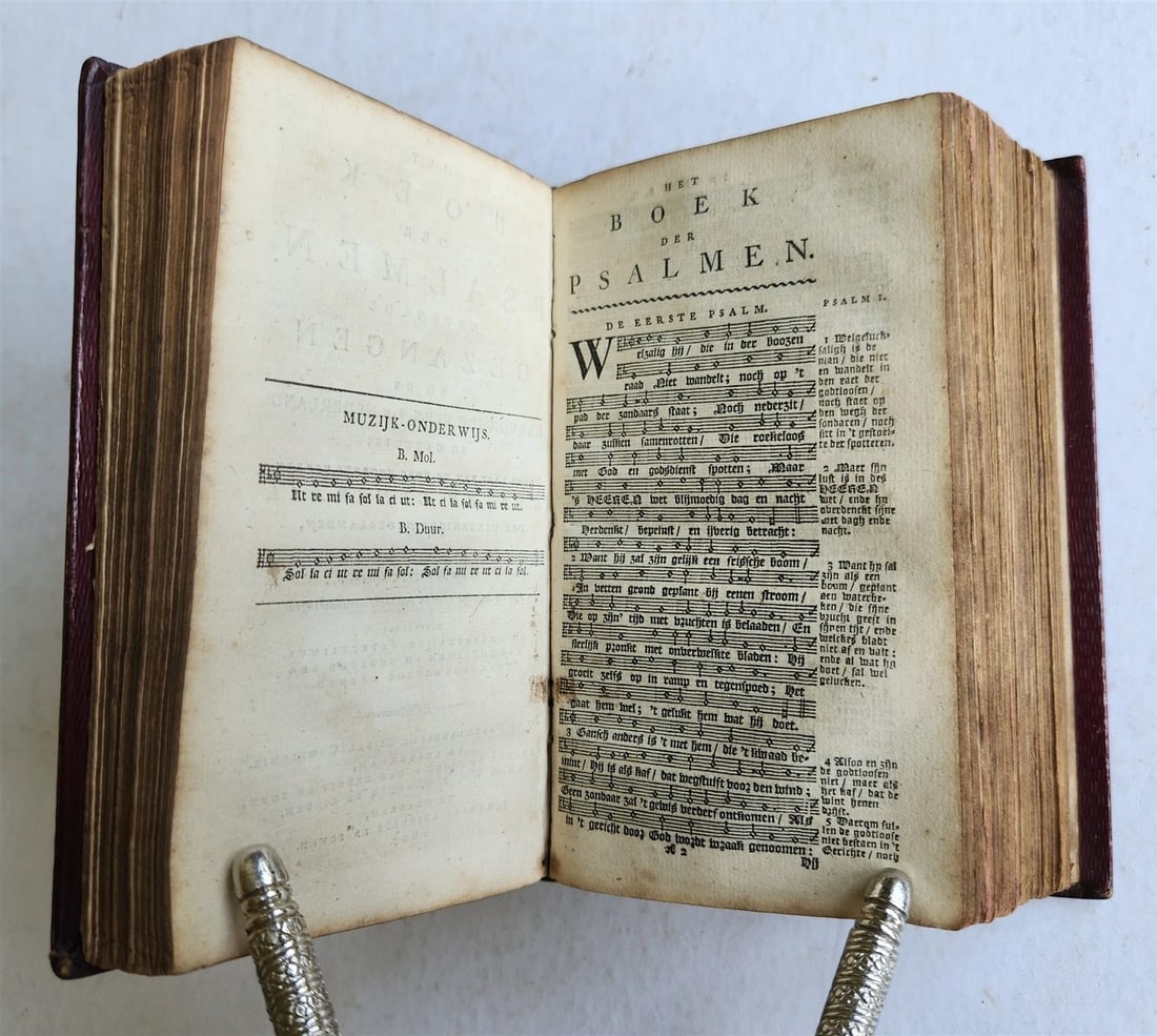 1818 BIBLE in DUTCH NEW TESTAMENT antique FINE BINDING - 9
