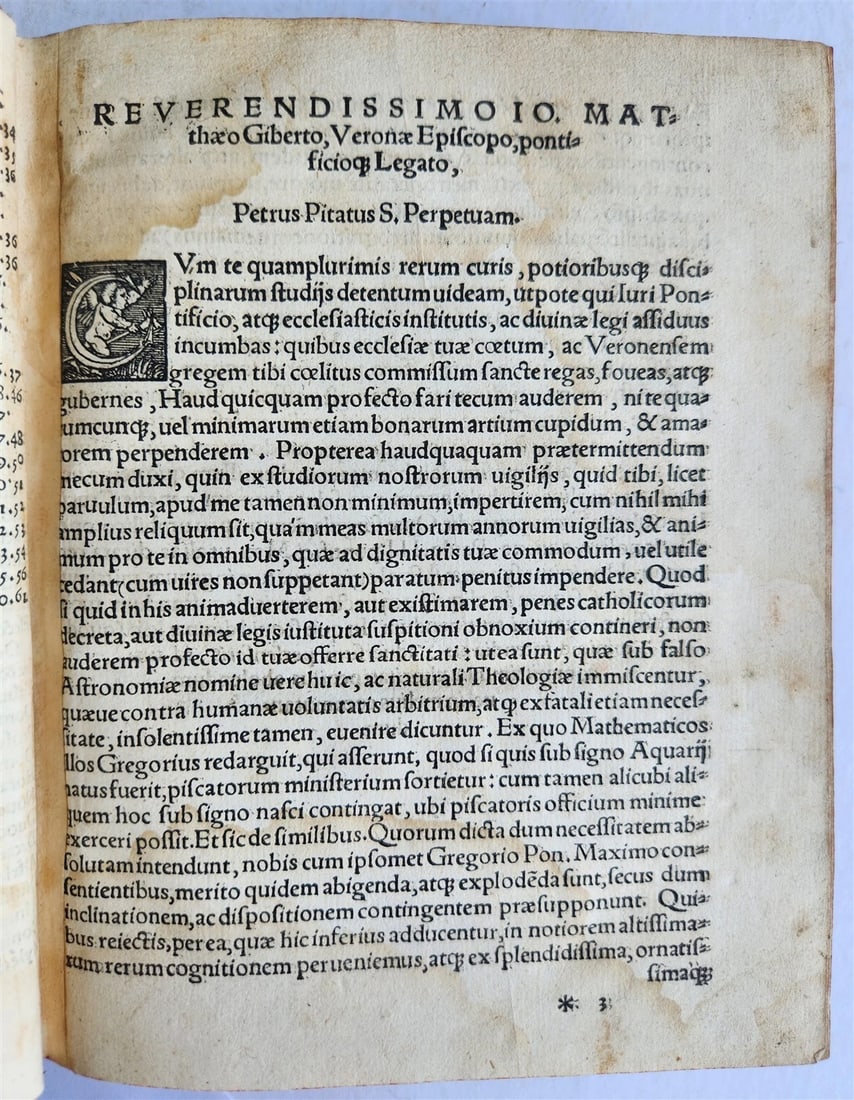 1553 Almanach Novum by Petrus Pitatus ANTIQUE astronomy astrology RARE - 4