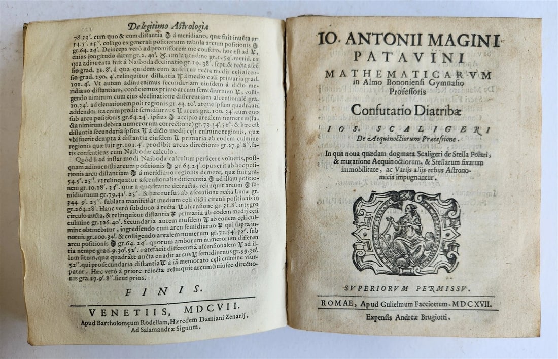 1607 De ASTROLOGICA RETIONE Giovanni Antonio Magini ANTIQUE astronomy astrology - 2
