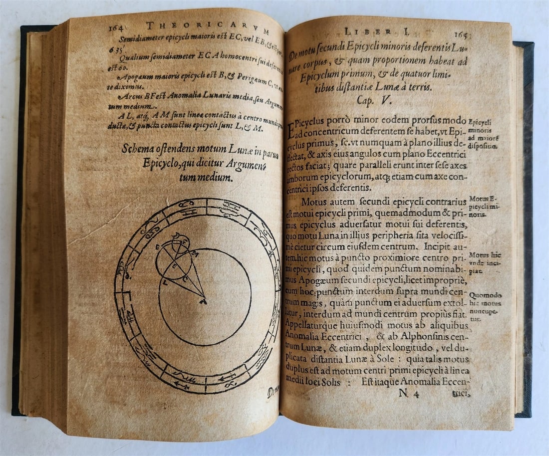 1608 ASTRONOMY aligned w/ N.COPERNICUS by G. Magini ANTIQUE illustrated - 15