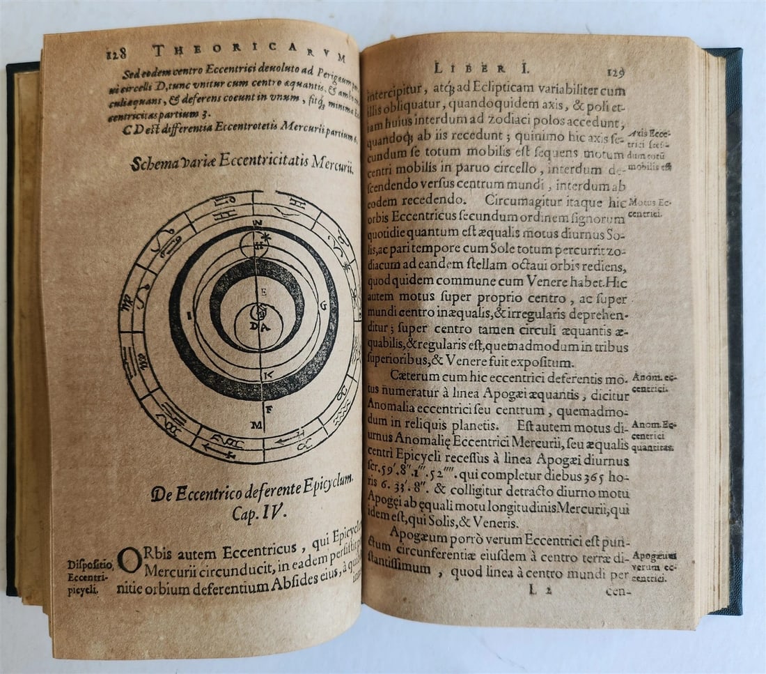 1608 ASTRONOMY aligned w/ N.COPERNICUS by G. Magini ANTIQUE illustrated - 18