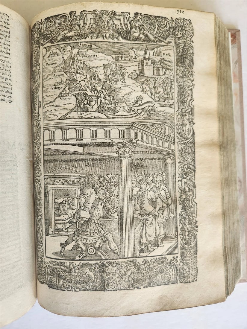 1572 ORLANDO FURIOSO by LUDOVICO ARIOSTO amazingly illustrated ANTIQUE 16th CENT - 18