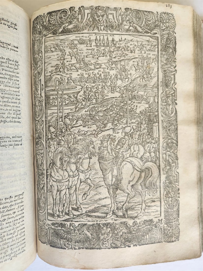 1572 ORLANDO FURIOSO by LUDOVICO ARIOSTO amazingly illustrated ANTIQUE 16th CENT - 20