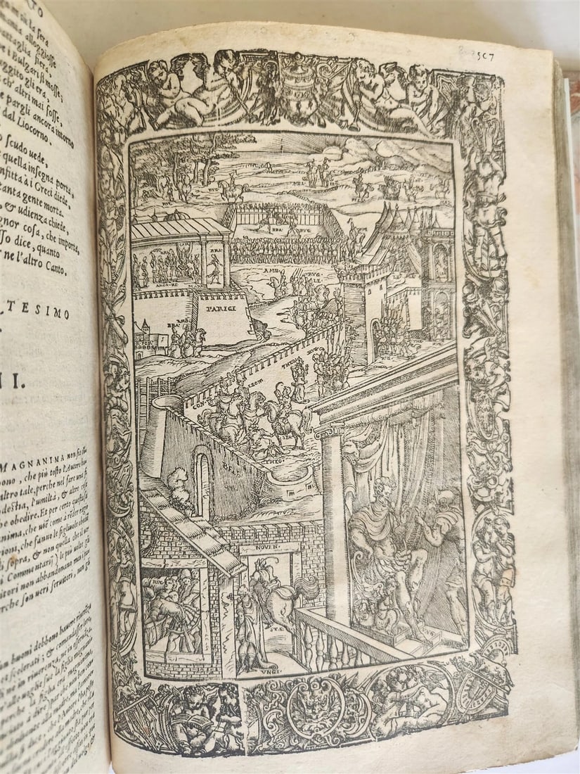 1572 ORLANDO FURIOSO by LUDOVICO ARIOSTO amazingly illustrated ANTIQUE 16th CENT - 7