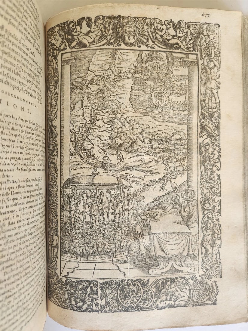 1572 ORLANDO FURIOSO by LUDOVICO ARIOSTO amazingly illustrated ANTIQUE 16th CENT - 9