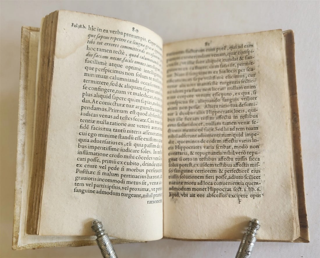 1579 MEDICAL BLOODLETTING TREATISE by Georgii Caspii ANTIQUE rare - 6