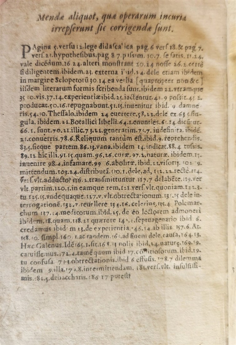 1579 MEDICAL BLOODLETTING TREATISE by Georgii Caspii ANTIQUE rare - 7