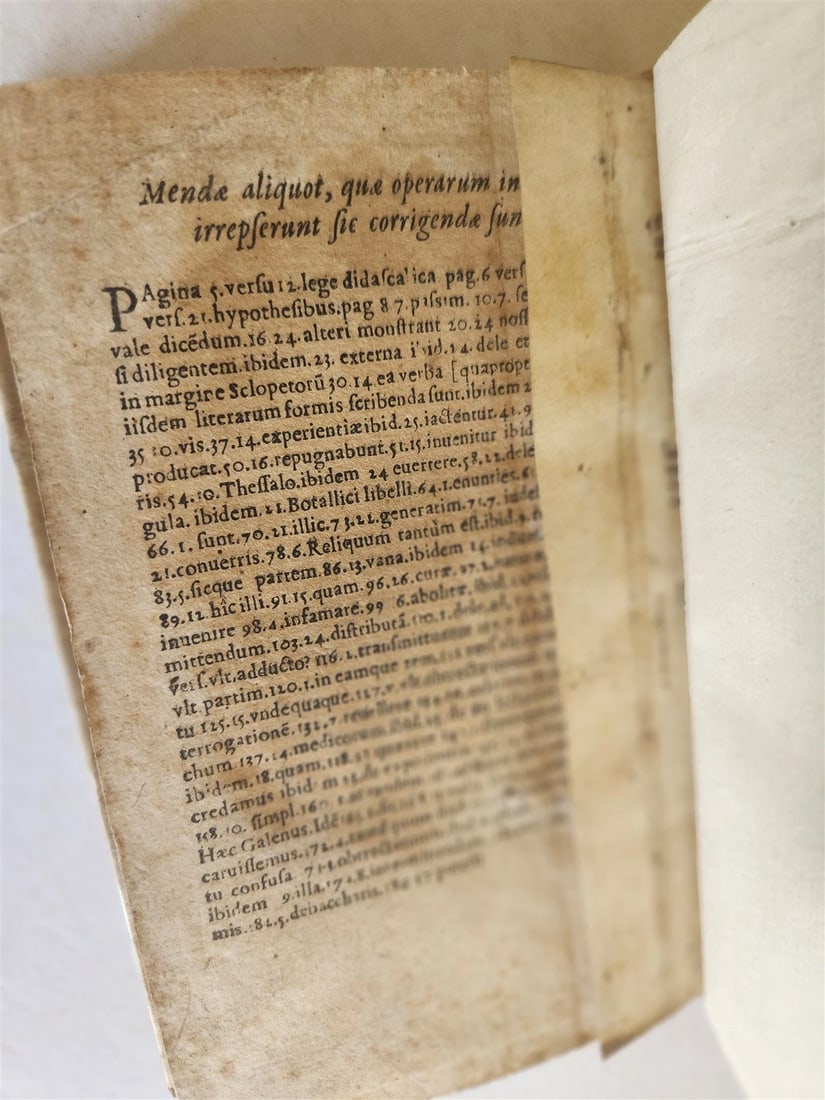 1579 MEDICAL BLOODLETTING TREATISE by Georgii Caspii ANTIQUE rare - 8