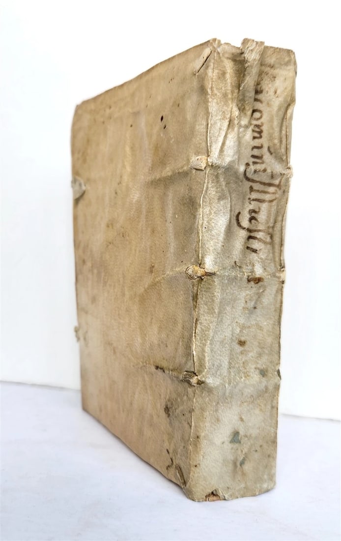 1559 HISTORY by PAOLO GIOVIO antique 16th Century VELLUM BINDING - 2