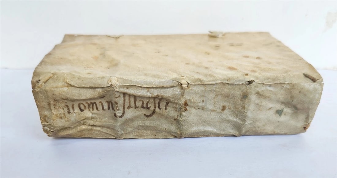 1559 HISTORY by PAOLO GIOVIO antique 16th Century VELLUM BINDING - 3
