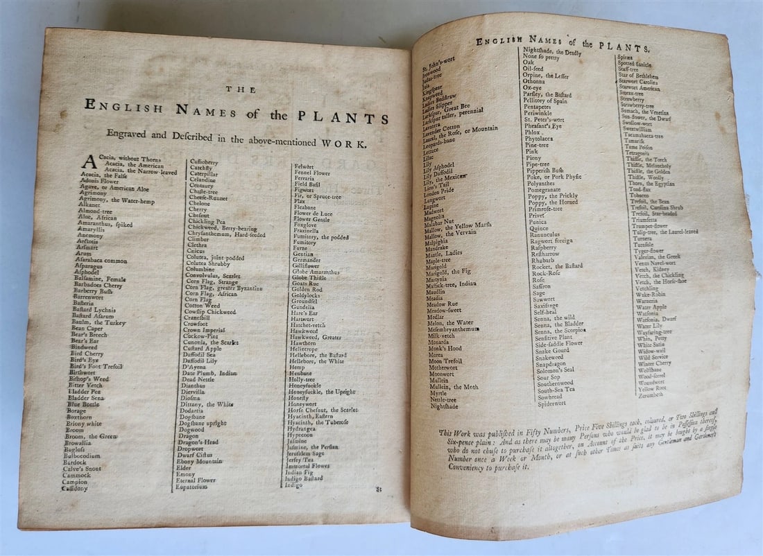 1771 Abridgement of the Gardeners Dictionary ILLUSTRATED in ENGLISH antique - 19