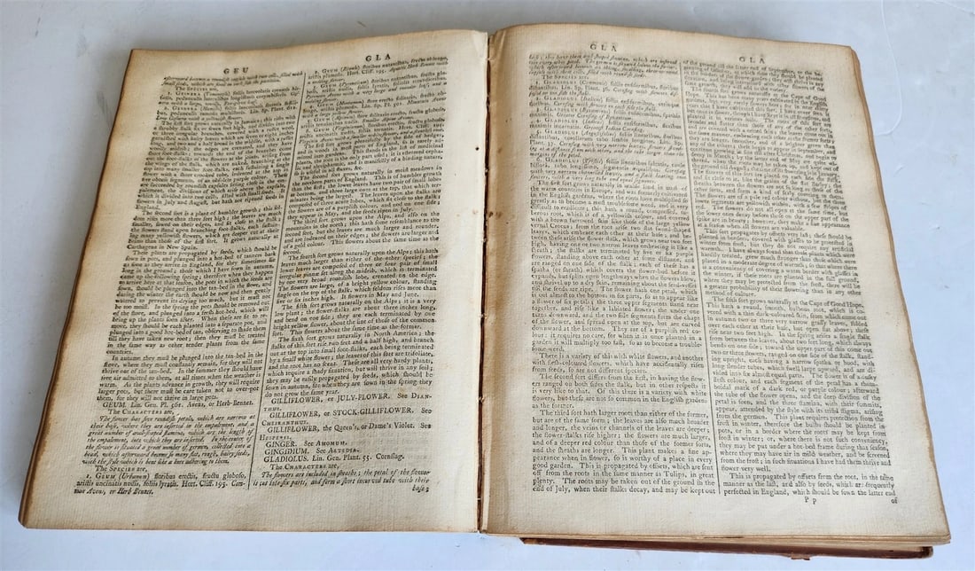 1771 Abridgement of the Gardeners Dictionary ILLUSTRATED in ENGLISH antique - 20