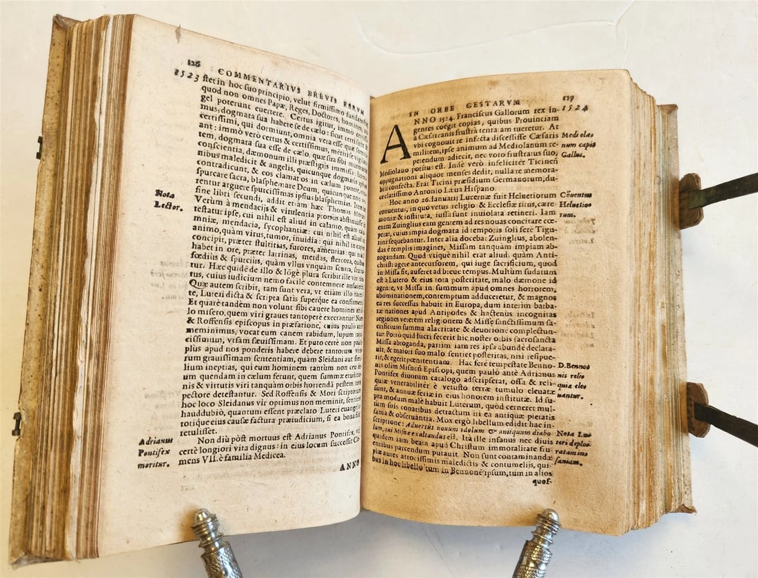 1566 COMMENTARIES on WORLD'S EVENTS by Laurentius Surius ANTIQUE - 10