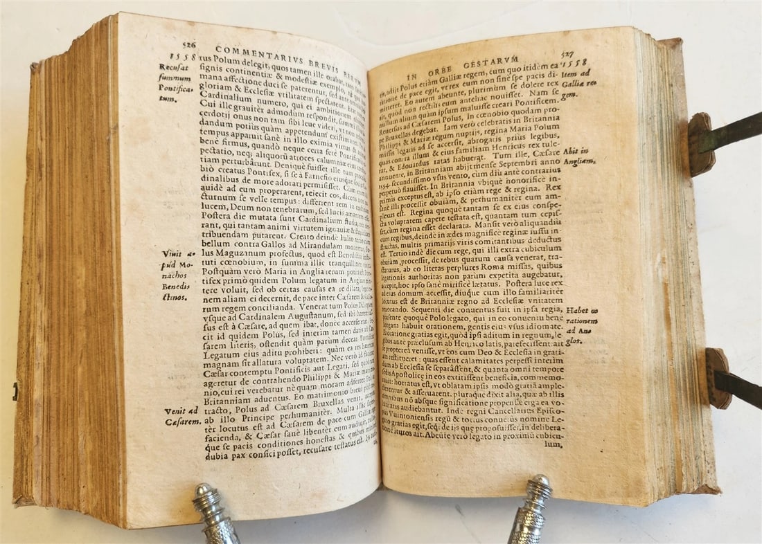 1566 COMMENTARIES on WORLD'S EVENTS by Laurentius Surius ANTIQUE - 13