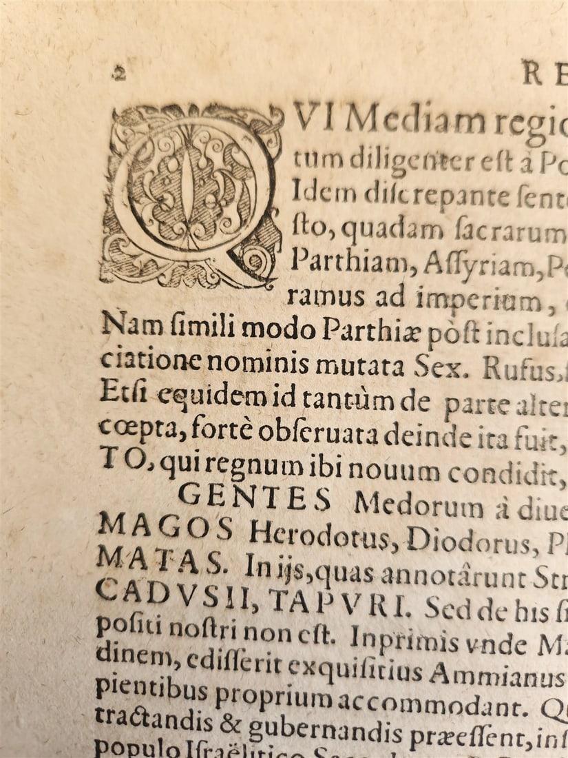 1595 HISTORY OF KINGDOM of MEDES & PERSIANS 16th century folio ANTIQUE - 10