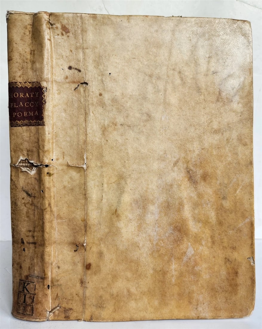 1544 POETRY by HORACE antique ILLUSTRATED VELLUM BOUND 16th CENTURY FOLIO - 2