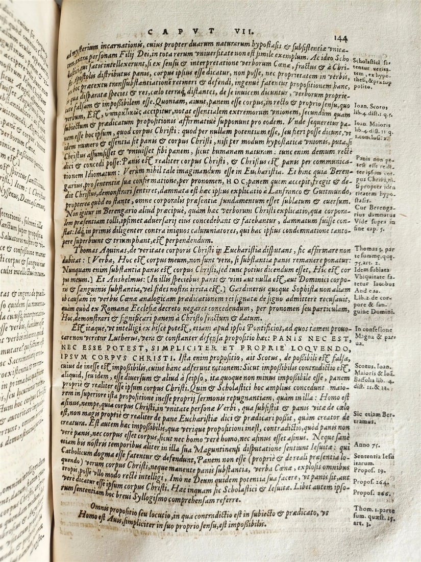 1578 THEOLOGY by Christoph Hardesheim antique PIGSKIN BOUND 16th CENTURY FOLIO - 12