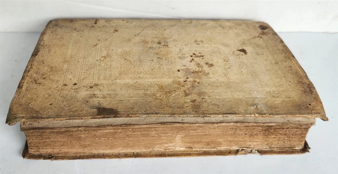 1578 THEOLOGY by Christoph Hardesheim antique PIGSKIN BOUND 16th CENTURY FOLIO - 3