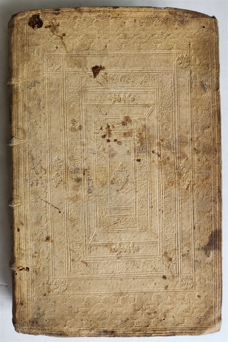 1578 THEOLOGY by Christoph Hardesheim antique PIGSKIN BOUND 16th CENTURY FOLIO - 4