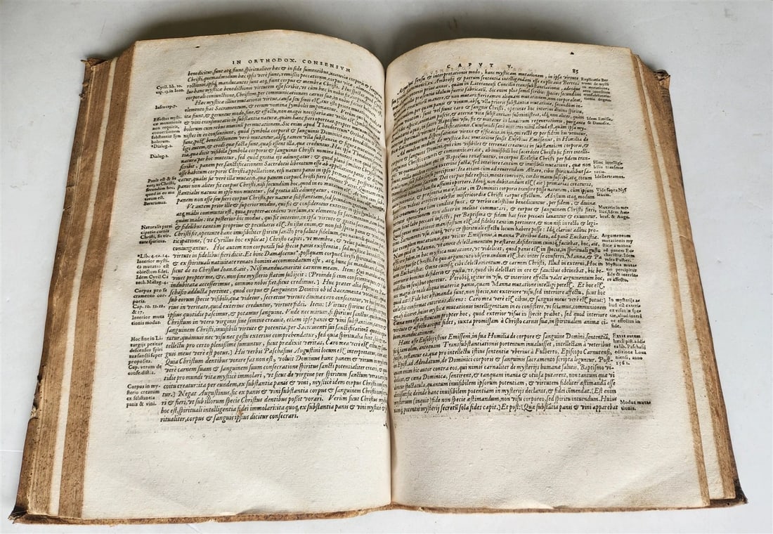 1578 THEOLOGY by Christoph Hardesheim antique PIGSKIN BOUND 16th CENTURY FOLIO - 6