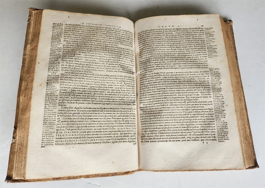 1578 THEOLOGY by Christoph Hardesheim antique PIGSKIN BOUND 16th CENTURY FOLIO - 7