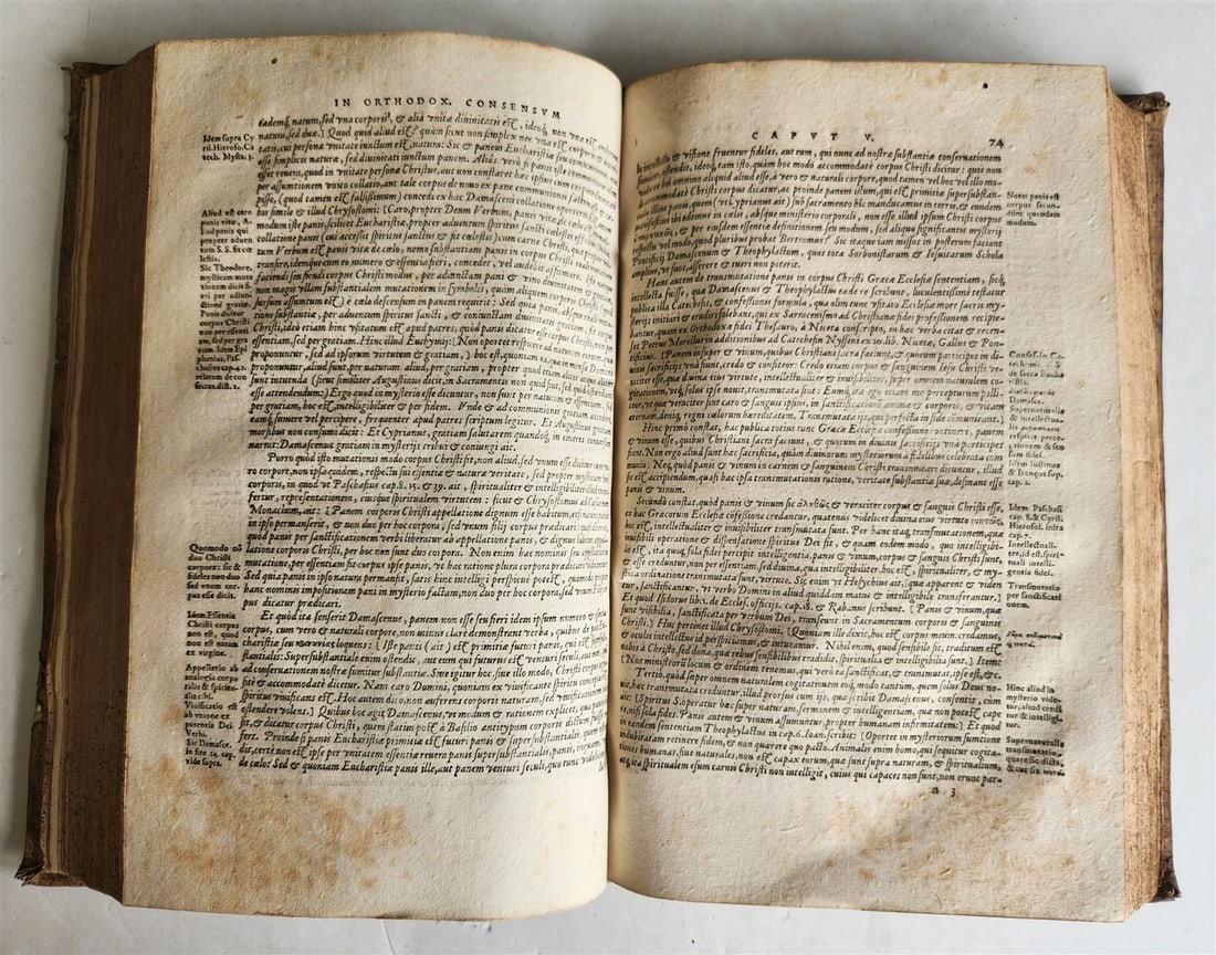 1578 THEOLOGY by Christoph Hardesheim antique PIGSKIN BOUND 16th CENTURY FOLIO - 9