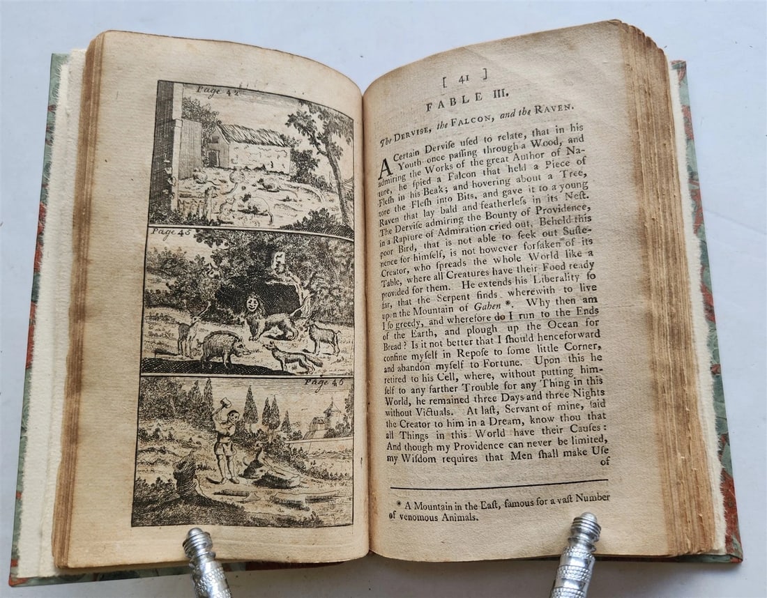 1776 FABLES in English INDIAN SANSKRIT EPIC Panchatantra ILLUSTRATED antique - 11