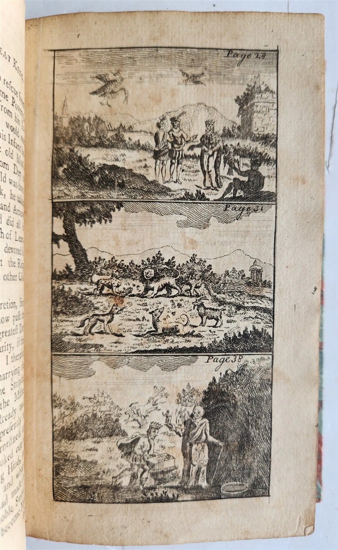 1776 FABLES in English INDIAN SANSKRIT EPIC Panchatantra ILLUSTRATED antique - 12