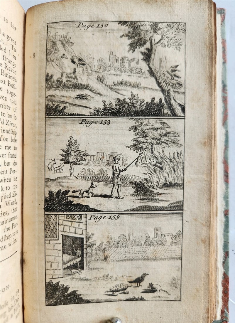1776 FABLES in English INDIAN SANSKRIT EPIC Panchatantra ILLUSTRATED antique - 14