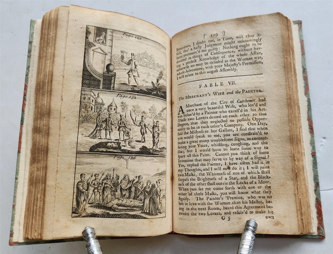 1776 FABLES in English INDIAN SANSKRIT EPIC Panchatantra ILLUSTRATED antique - 16