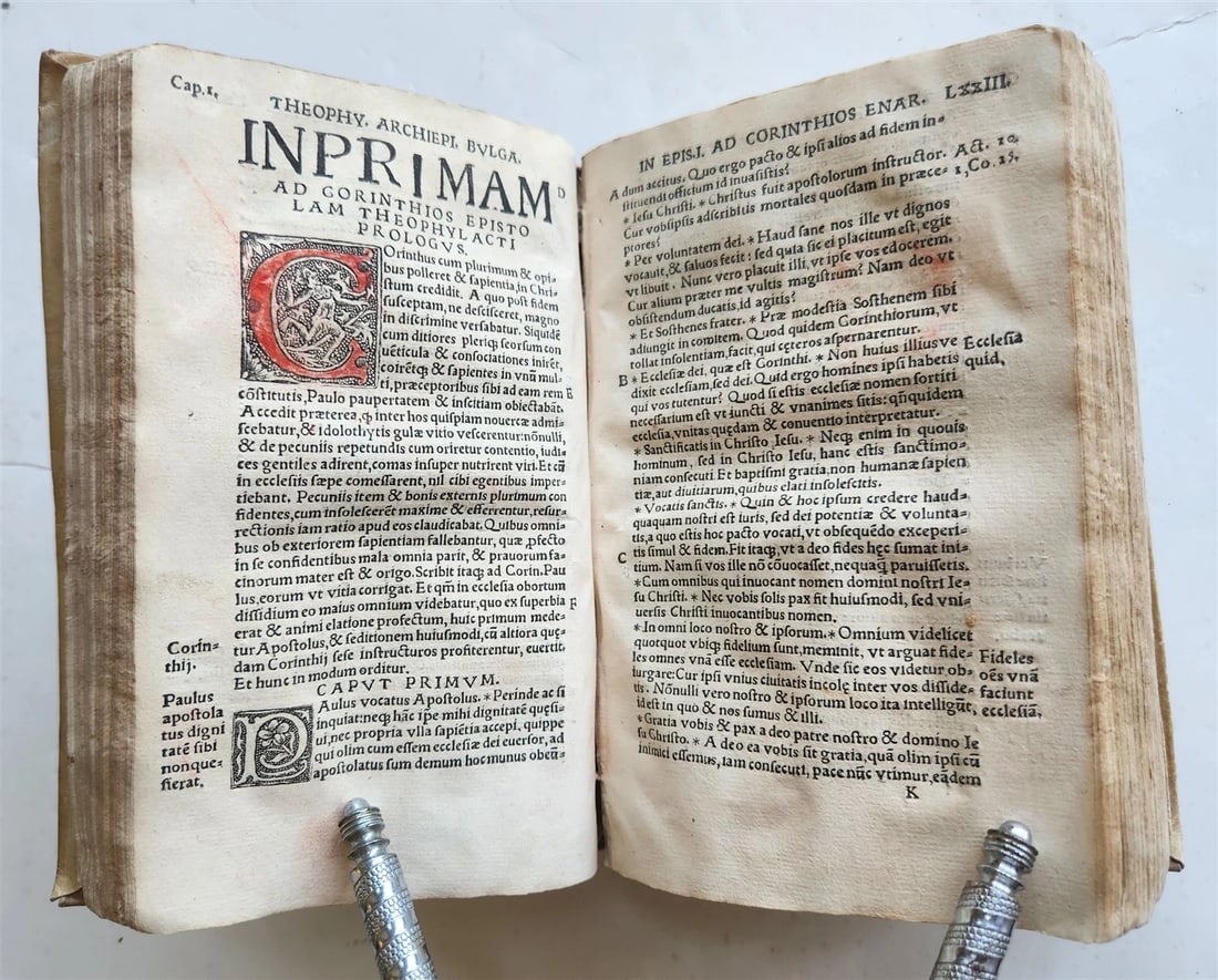 1537 Theophylactus de Achrida ANTIQUE In omnes D. Pauli epistolas enarrationes - 5
