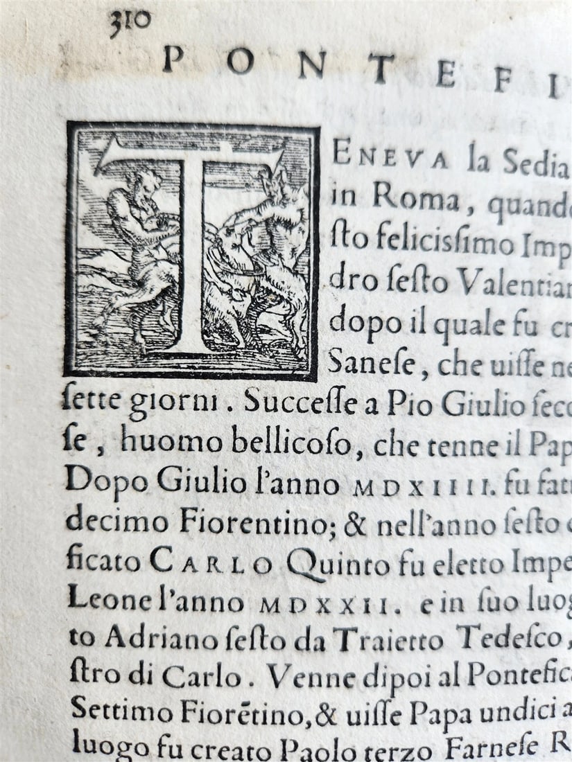 1567 LIFE of CHARLES V by Lodovico Dolce antique VELLUM BINDING 16th CENTURY - 10